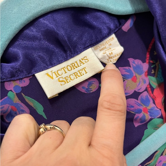 Vtg Gold Label VICTORIA'S SECRET Blazer Sleep Shirt - Picture 3 of 4